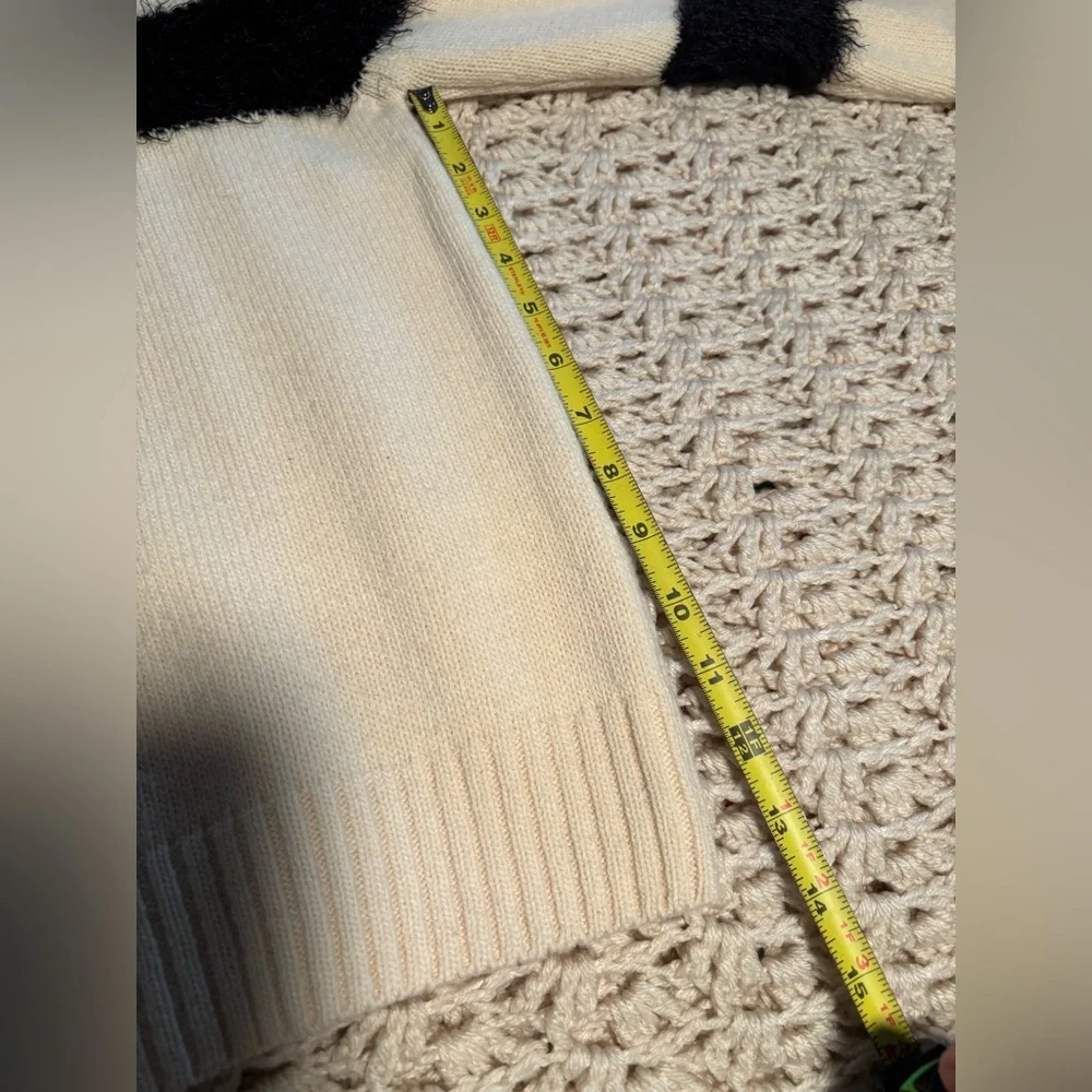Anine Bing Cream and Black Striped Sweater 80% Wool - Picture 8 of 10